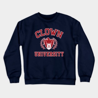 Clown university red and white Crewneck Sweatshirt